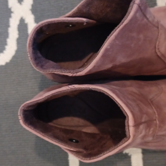 Keen Akita Brown Suede Wedge Ankle Boots 6 - Picture 10 of 15